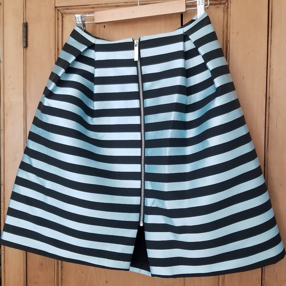 Topshop Black and Light Blue Skirt